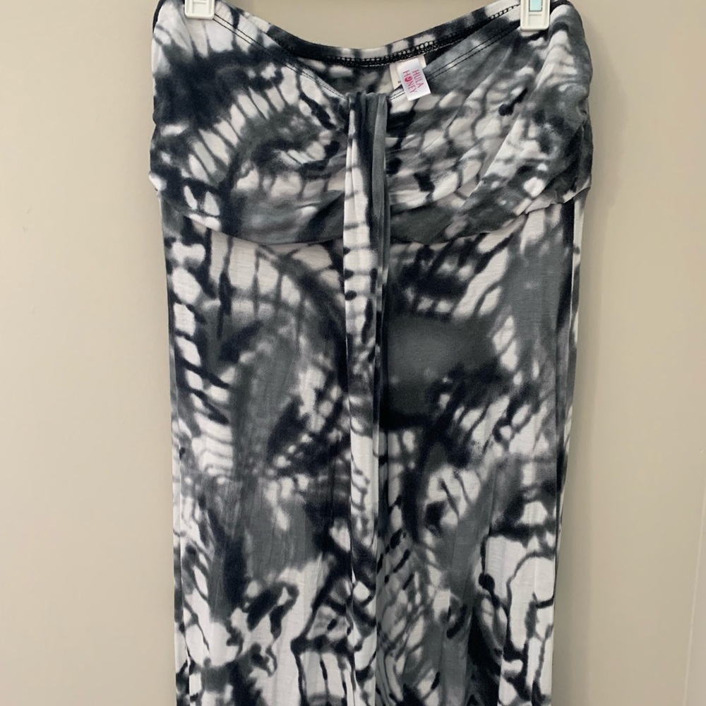 Black and White Tie dye dress